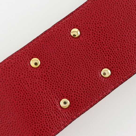 Celine Mantel Chain Belt in Red/Gold Leather for Women - Picture 8 of 16